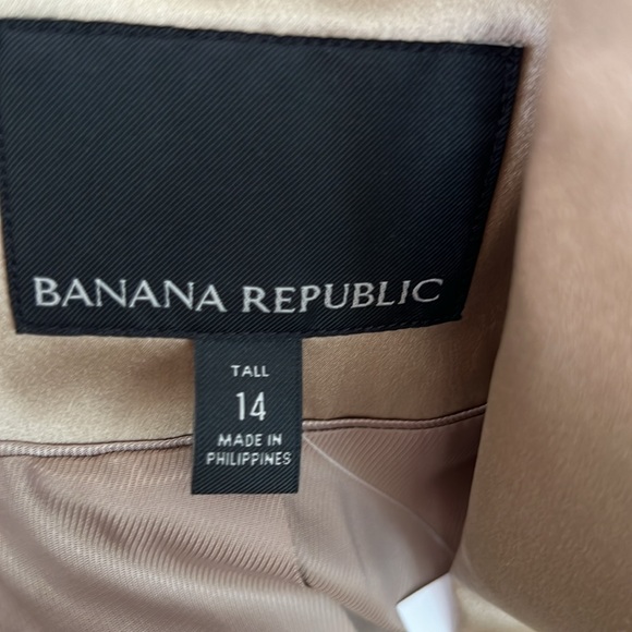NWT BANANA REPUBLIC MAVERICK TAN TUXEDO BLAZER JACKET Size 14 TALL - Picture 12 of 14